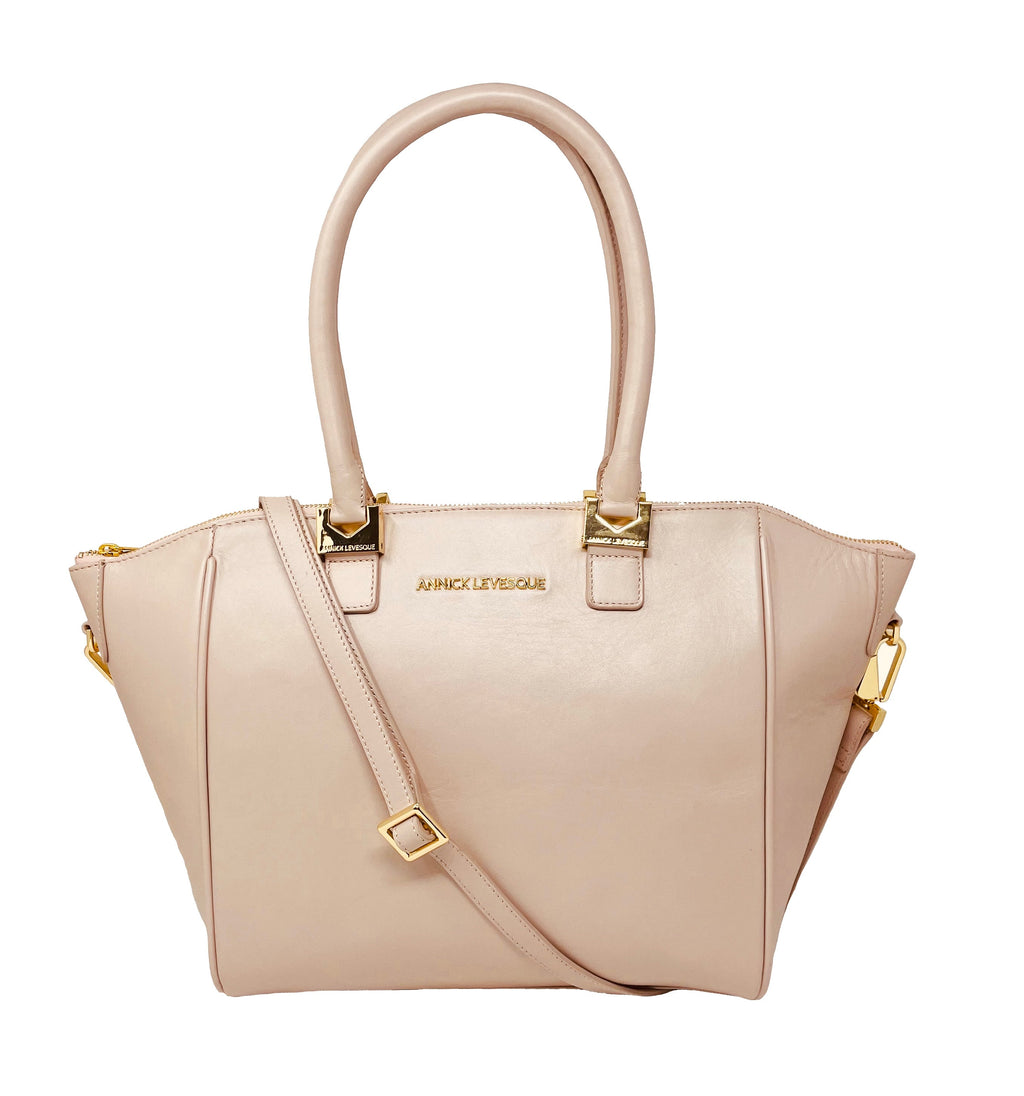 Sac à Main en Cuir rose blush | Mona Moyen