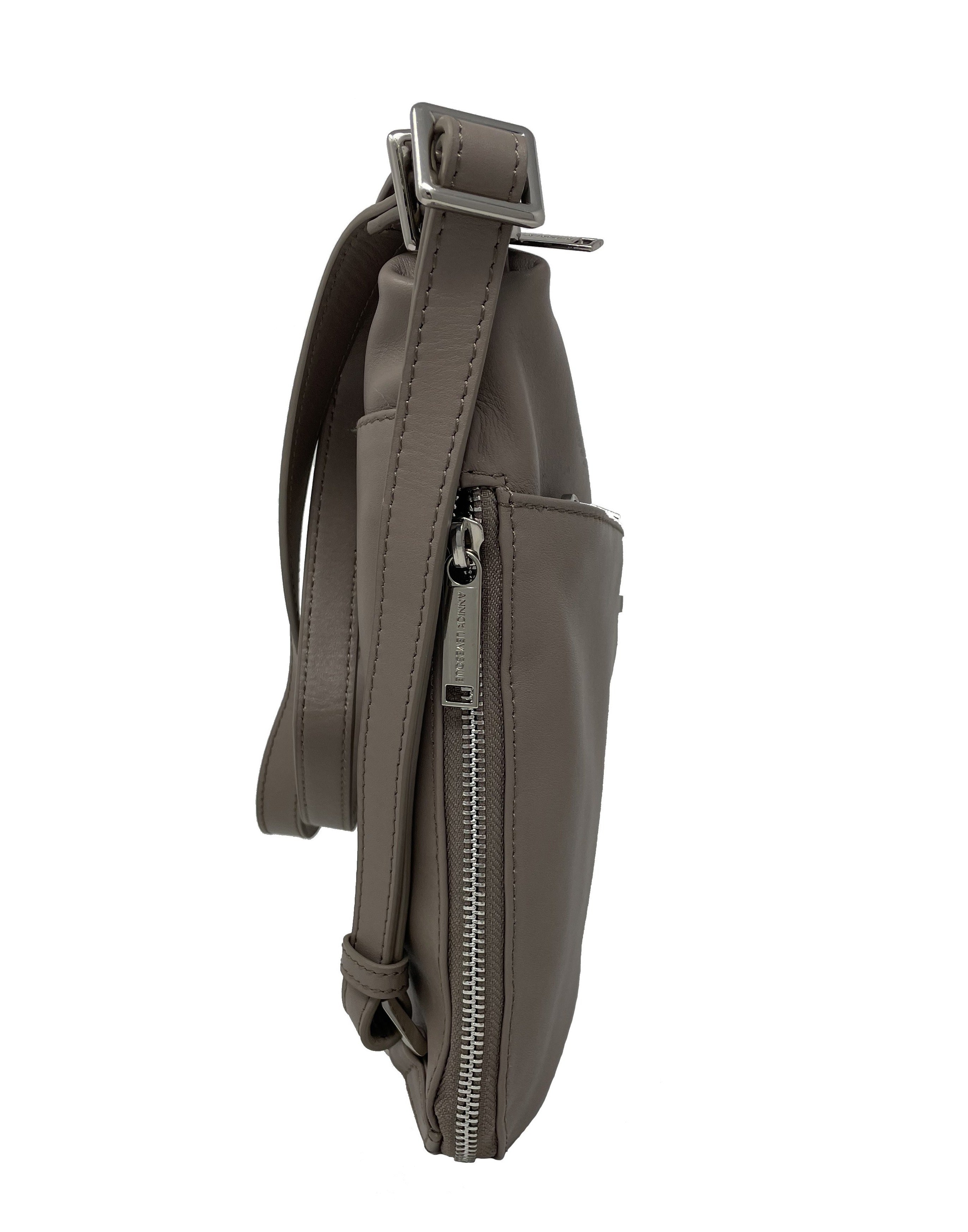Sac à main transformable en Cuir Véritable Taupe, Josée