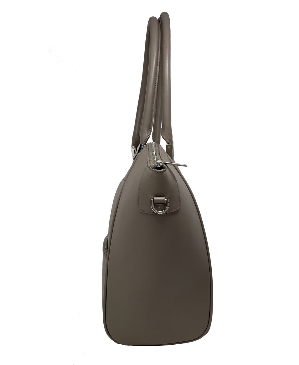 Grand Sac à Main en Cuir Taupe | Mona