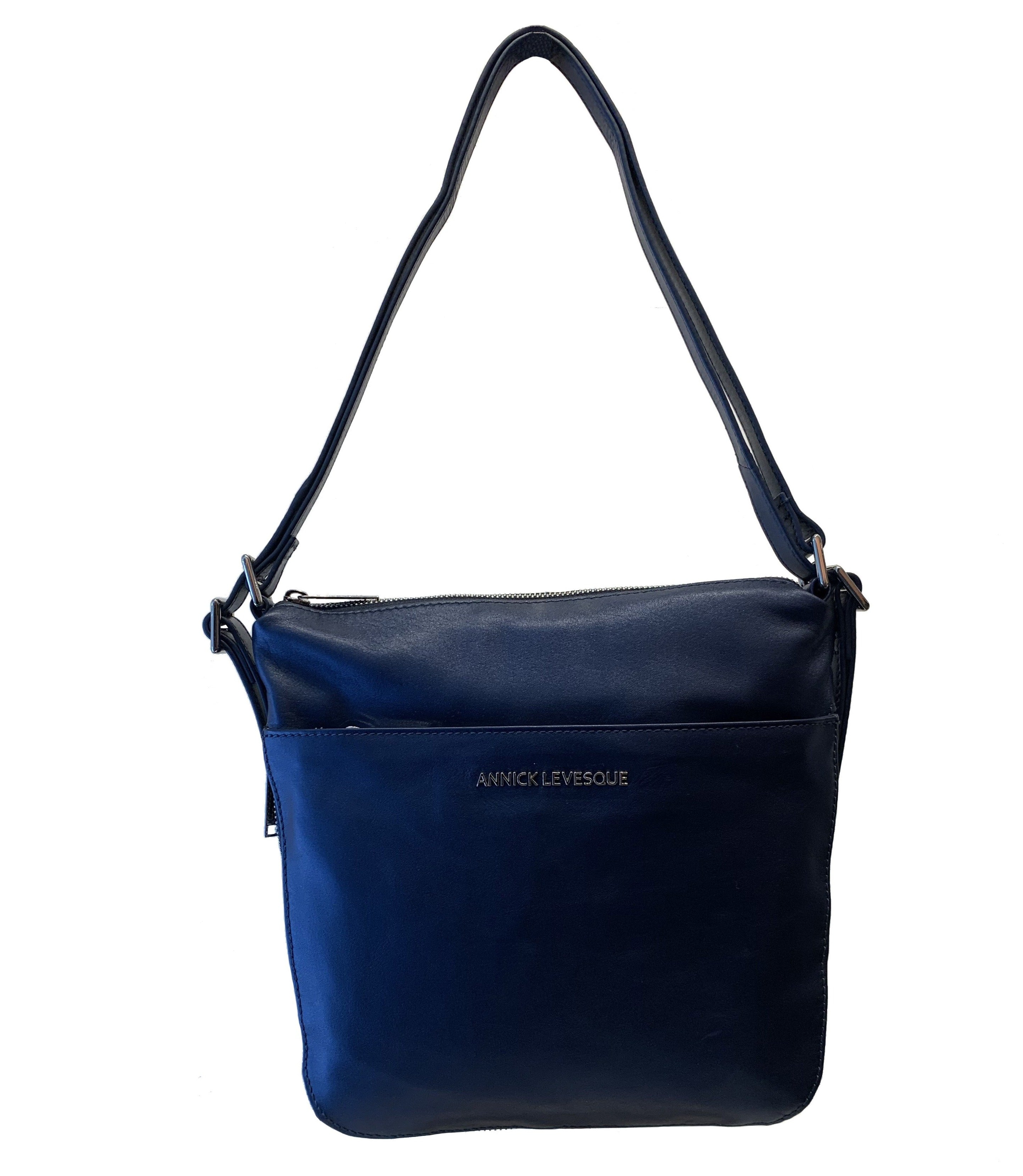 Sac à main transformable bleu marine - Josée