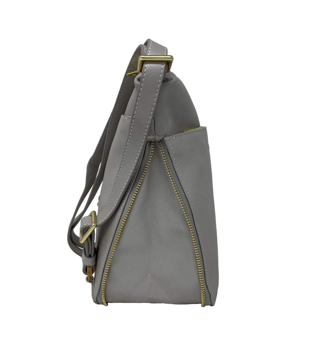 Sac à main en cuir véritable transformable perlé | Josée