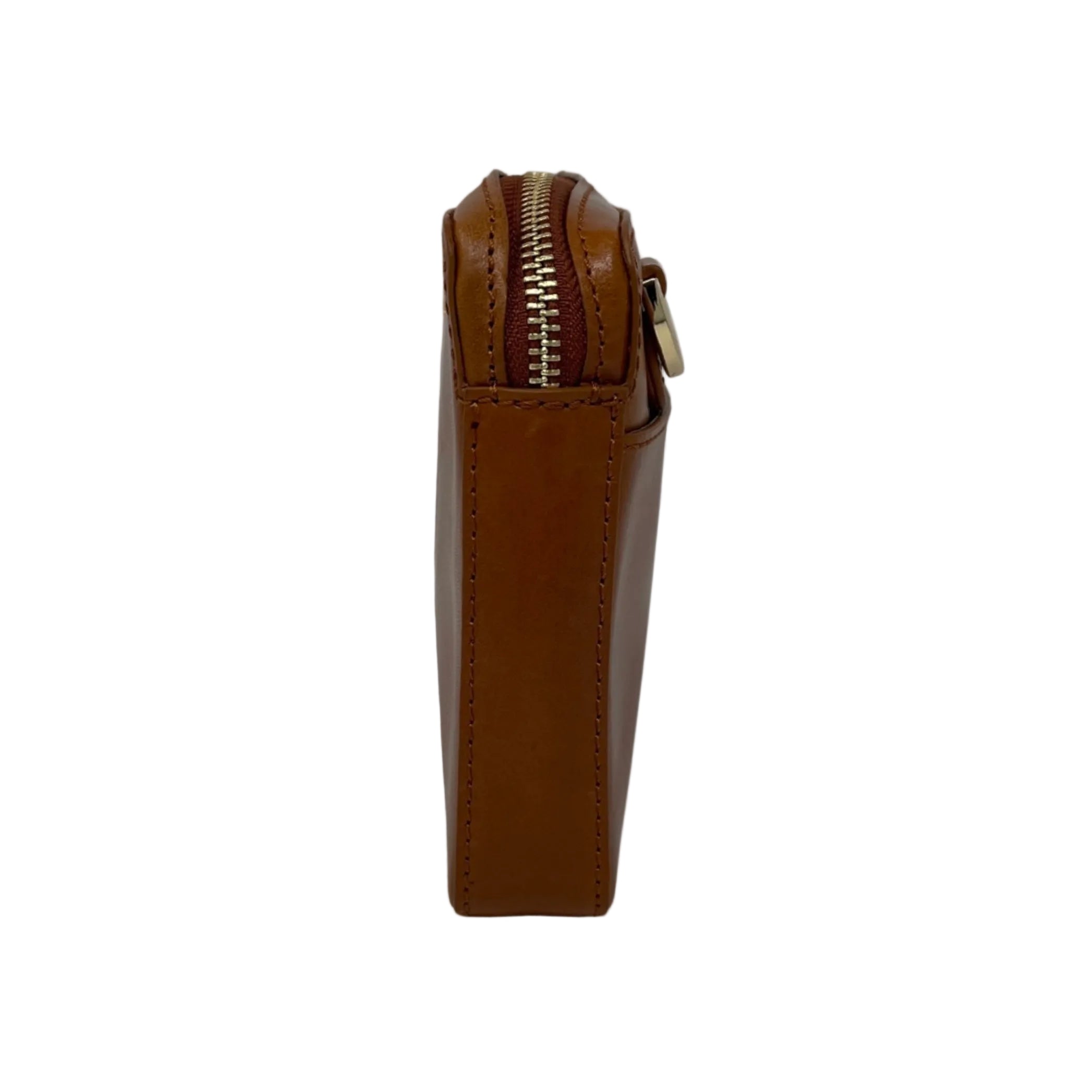 Petit sac bandoulière en cuir cognac - Annie