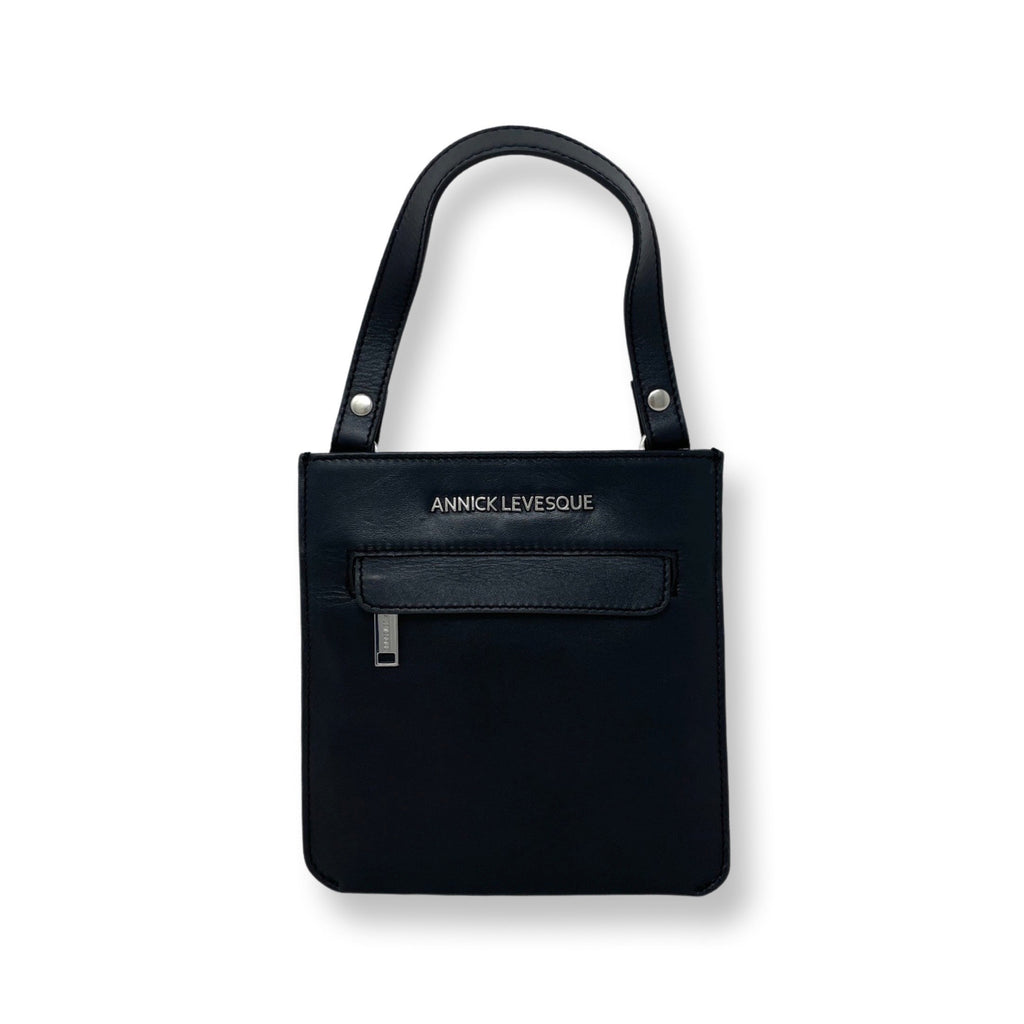 Sac à main en cuir noir | Lina