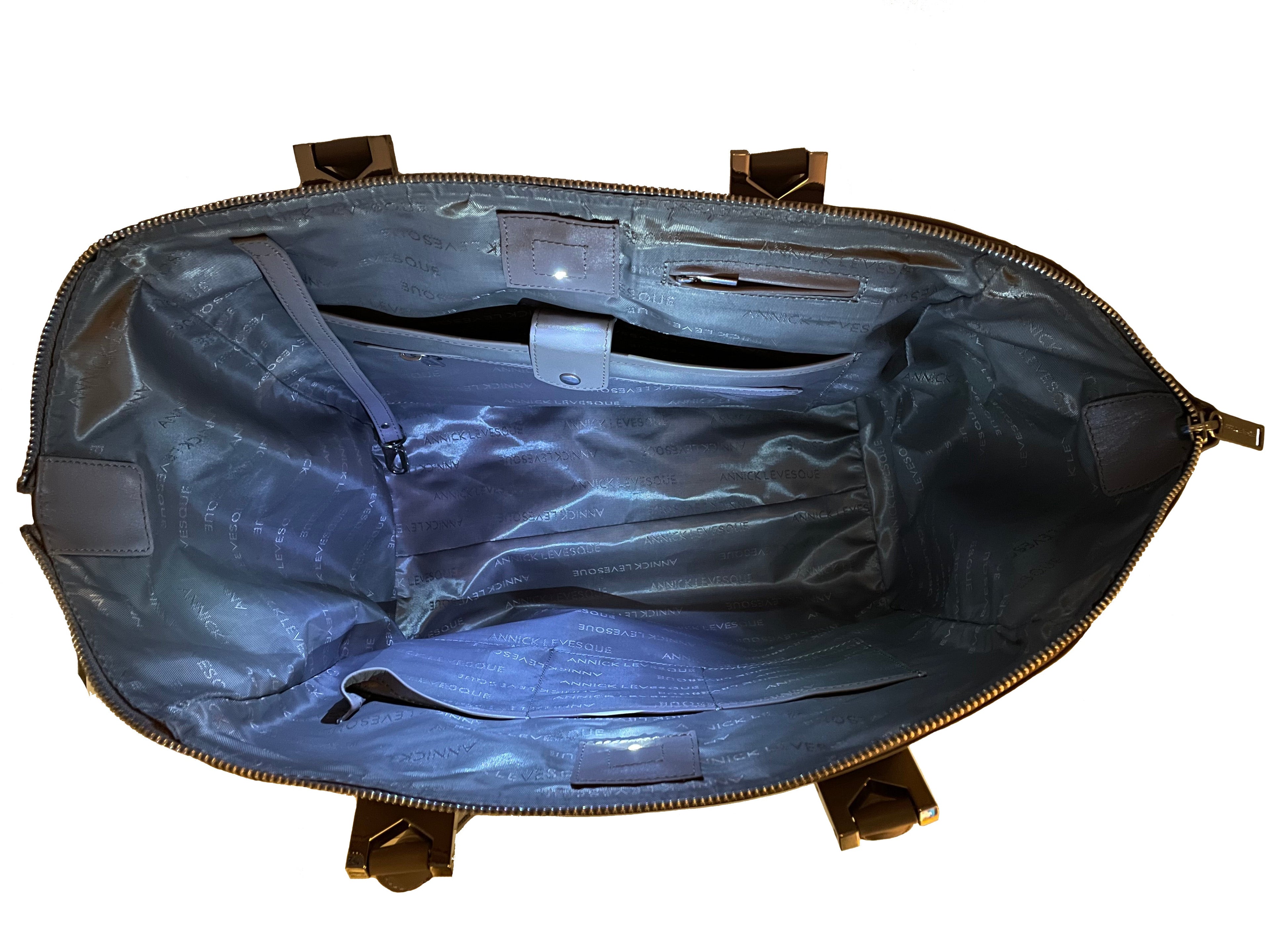 Grand Sac à Main en Cuir Taupe | Mona