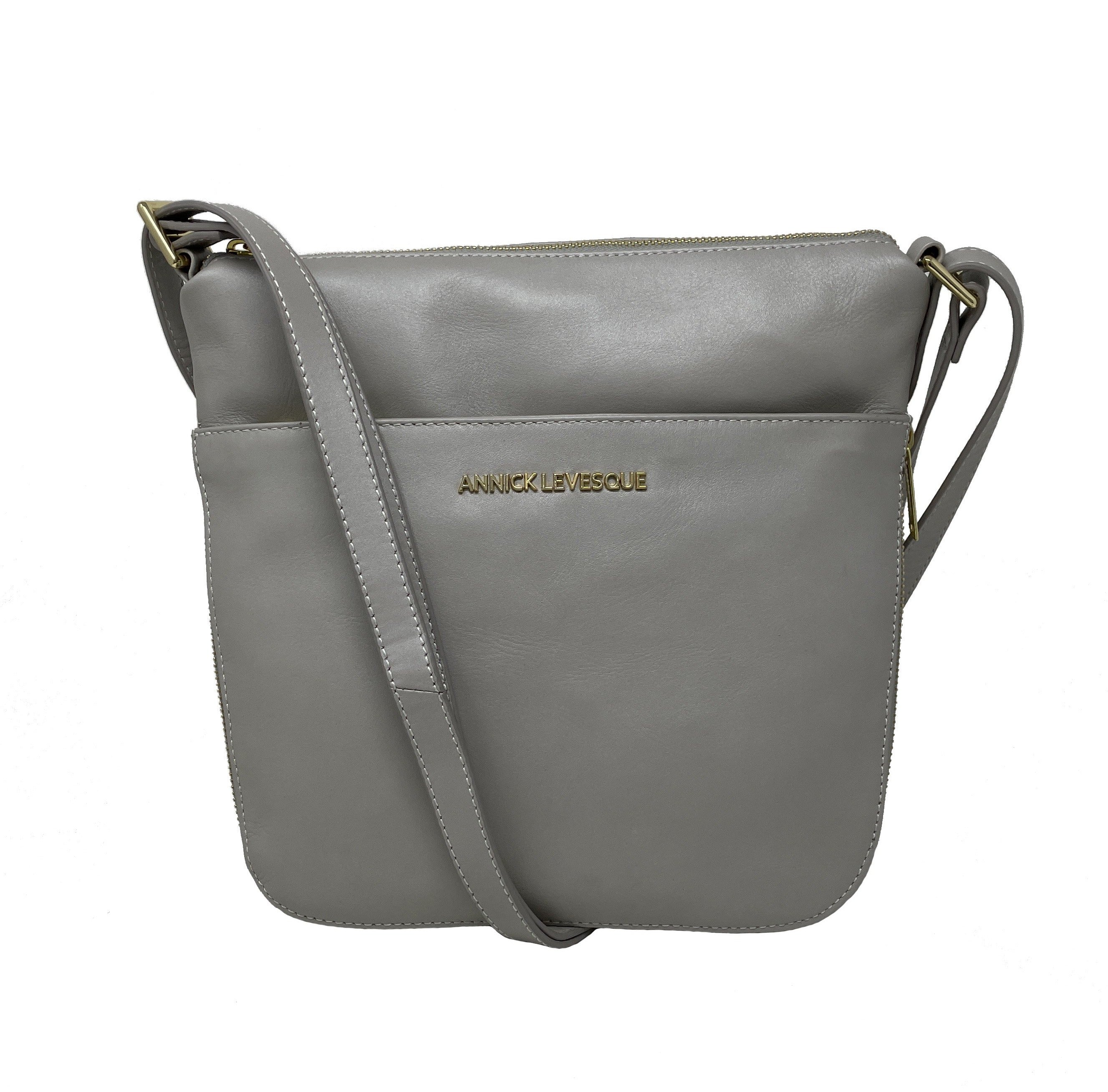 Sac à main en cuir véritable transformable perlé | Josée