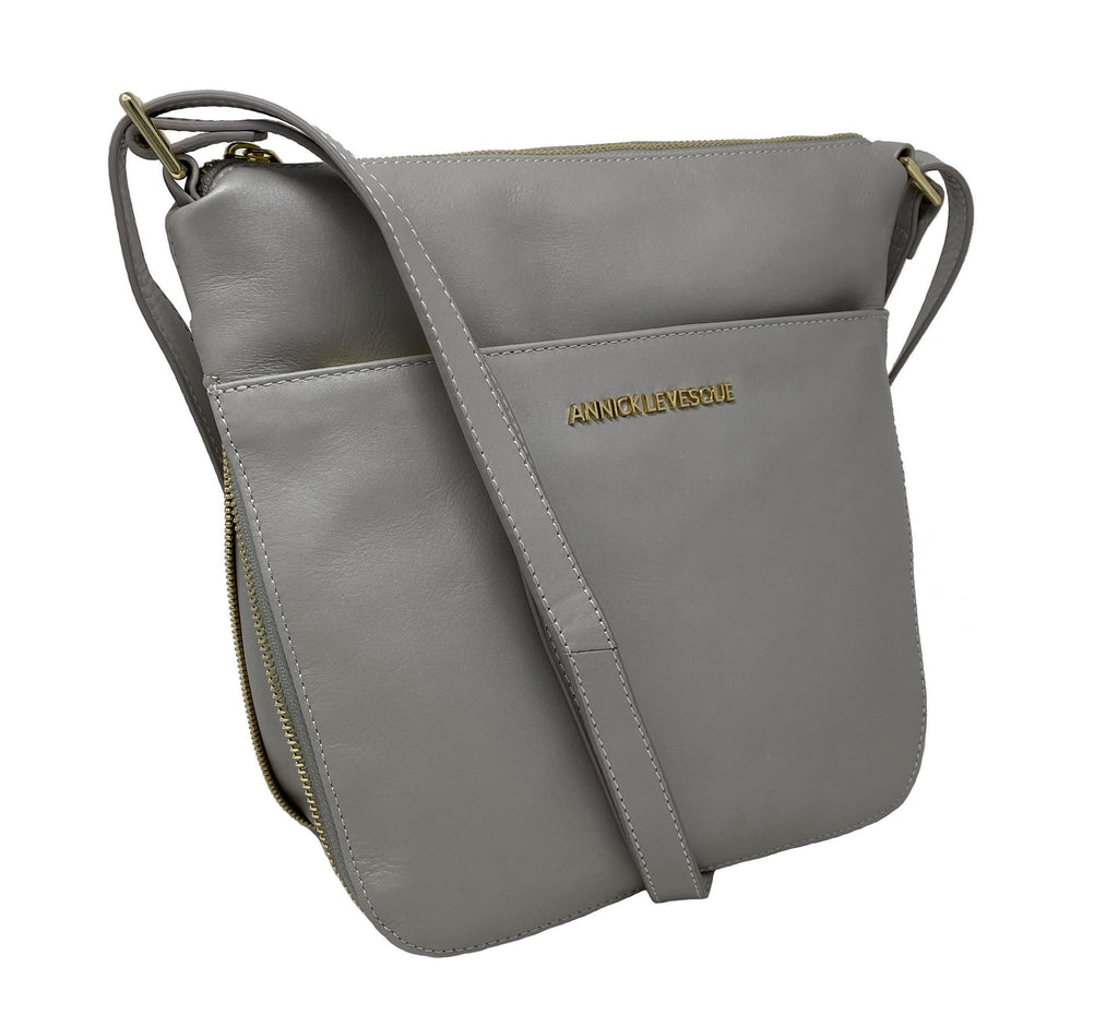 Sac à main en cuir véritable transformable perlé | Josée