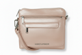 Petit Sac à Bandoulière en Cuir Champagne, Brigitte