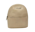 Petit Sac à dos Classique en Cuir Beige, convertible - Caroline