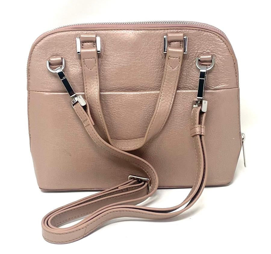 Sac à main en Cuir Rose Platine  | Justine