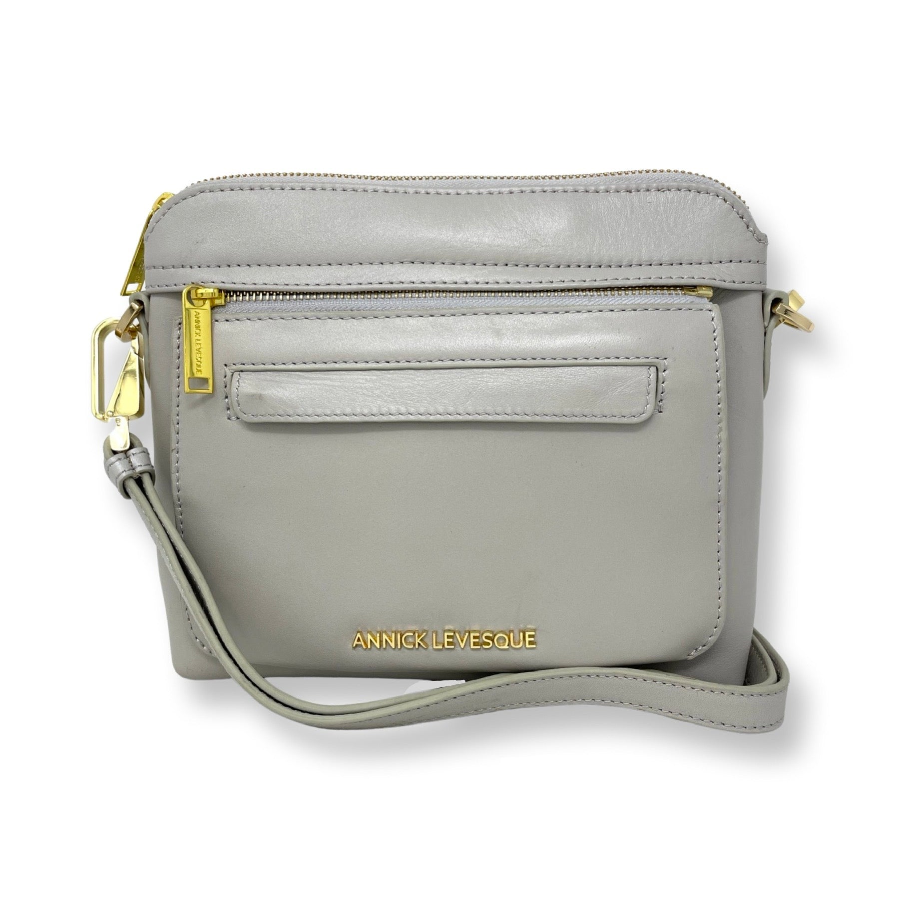 Petit Sac à Bandoulière en Cuir, Perlé - Brigitte