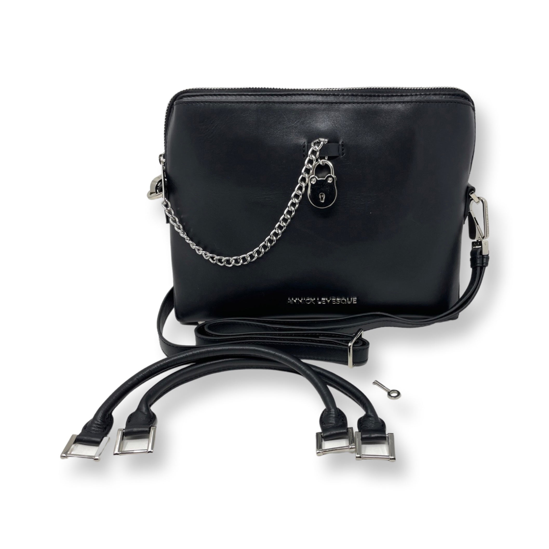 Sac à main en cuir Noir | Miranda - PRÉCOMMANDE
