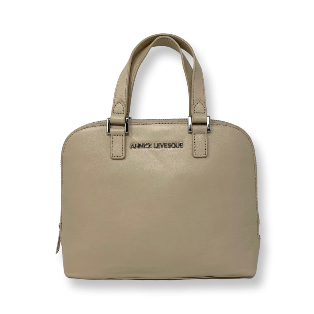 Sac à main en cuir Justine, Beige