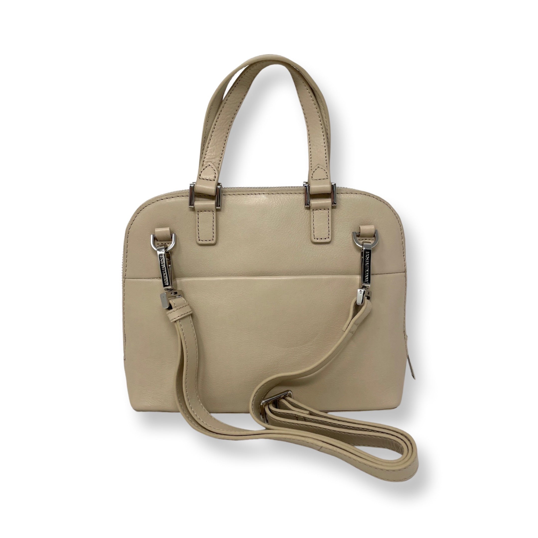 Sac à main en cuir Justine, Beige