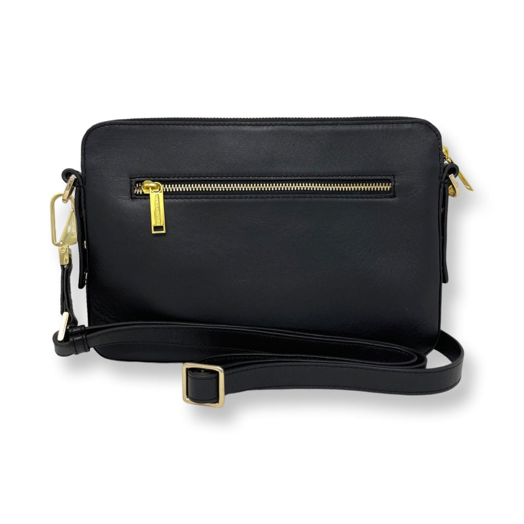 Sac à main deux en un, noir - Clarence Moyen