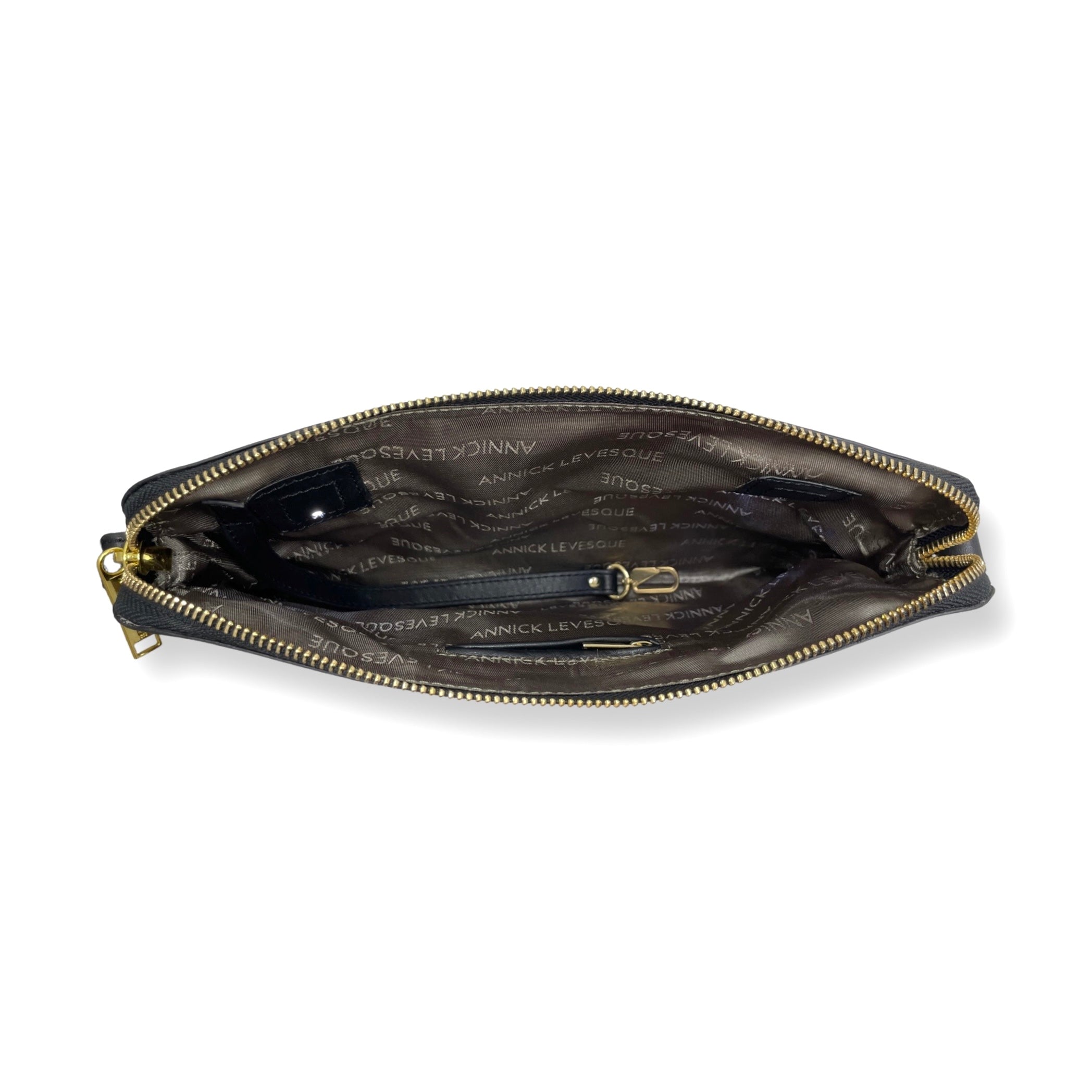 Sac à main deux en un, noir - Clarence Moyen