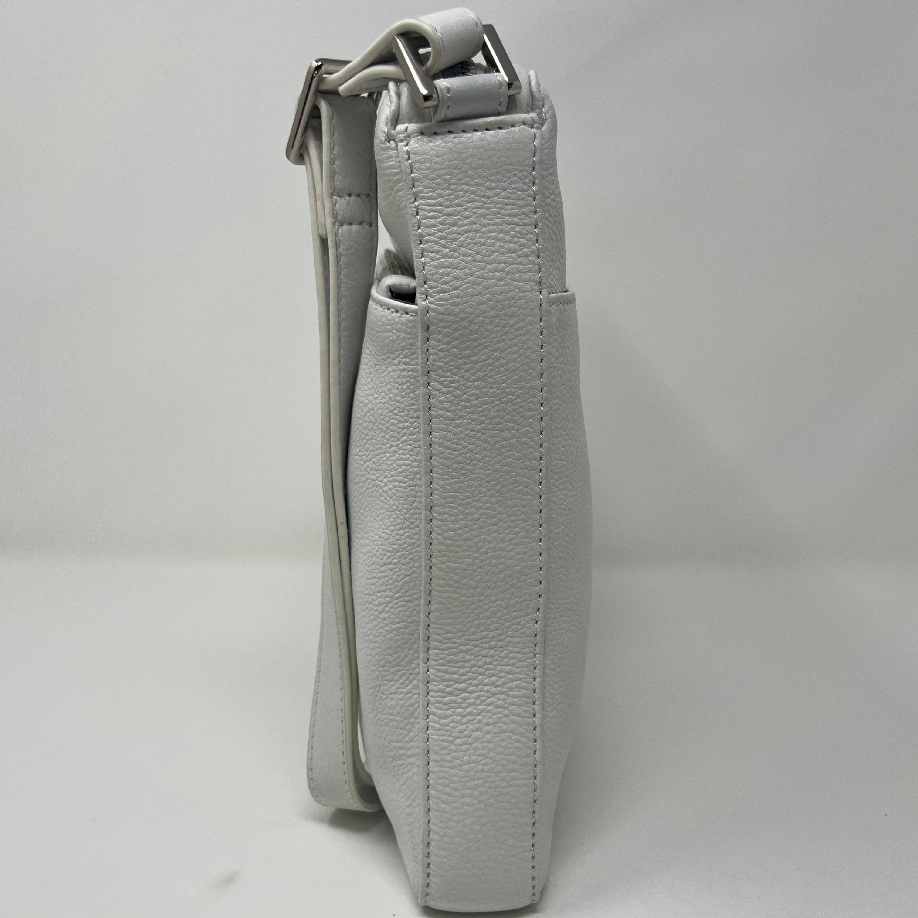 Sac à bandoulière en cuir blanc | Gisèle