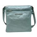 Sac à Bandoulière en cuir bleu céleste | Gisèle