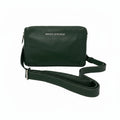 Petit sac bandoulière en cuir vert - Annie