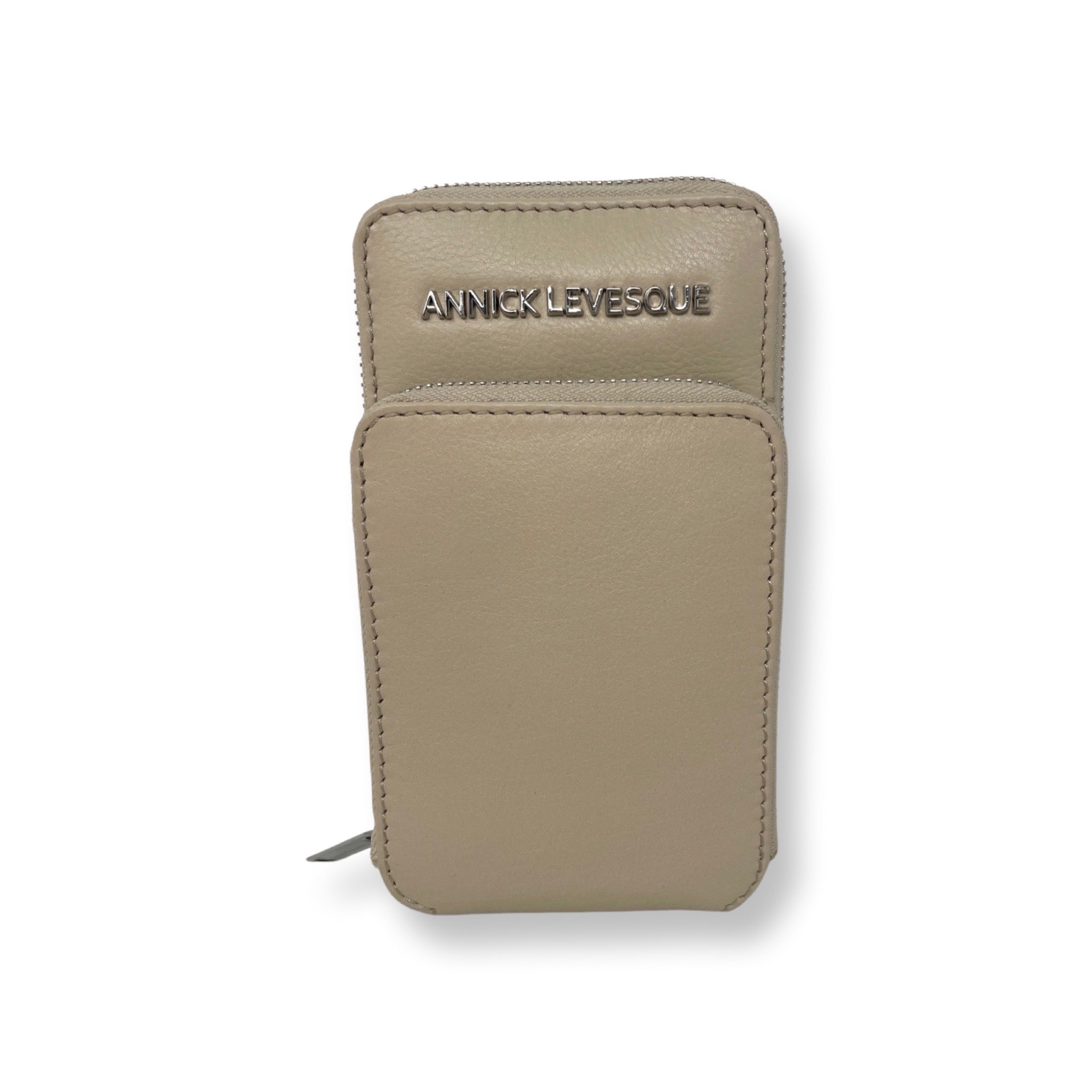 Petit Sac à bandoulière en Cuir Beige | Marie-Josée