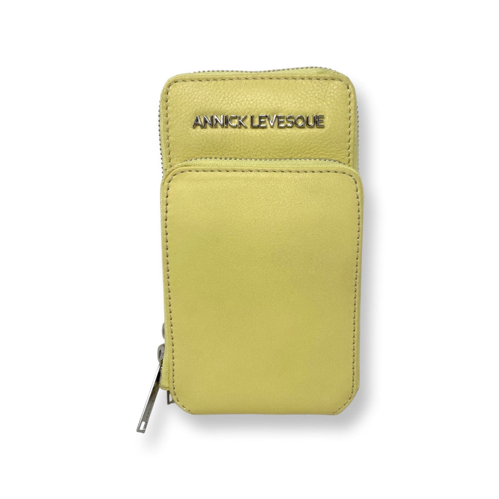 Petit Sac à Bandoulière en Cuir Jaune | Marie-Josée