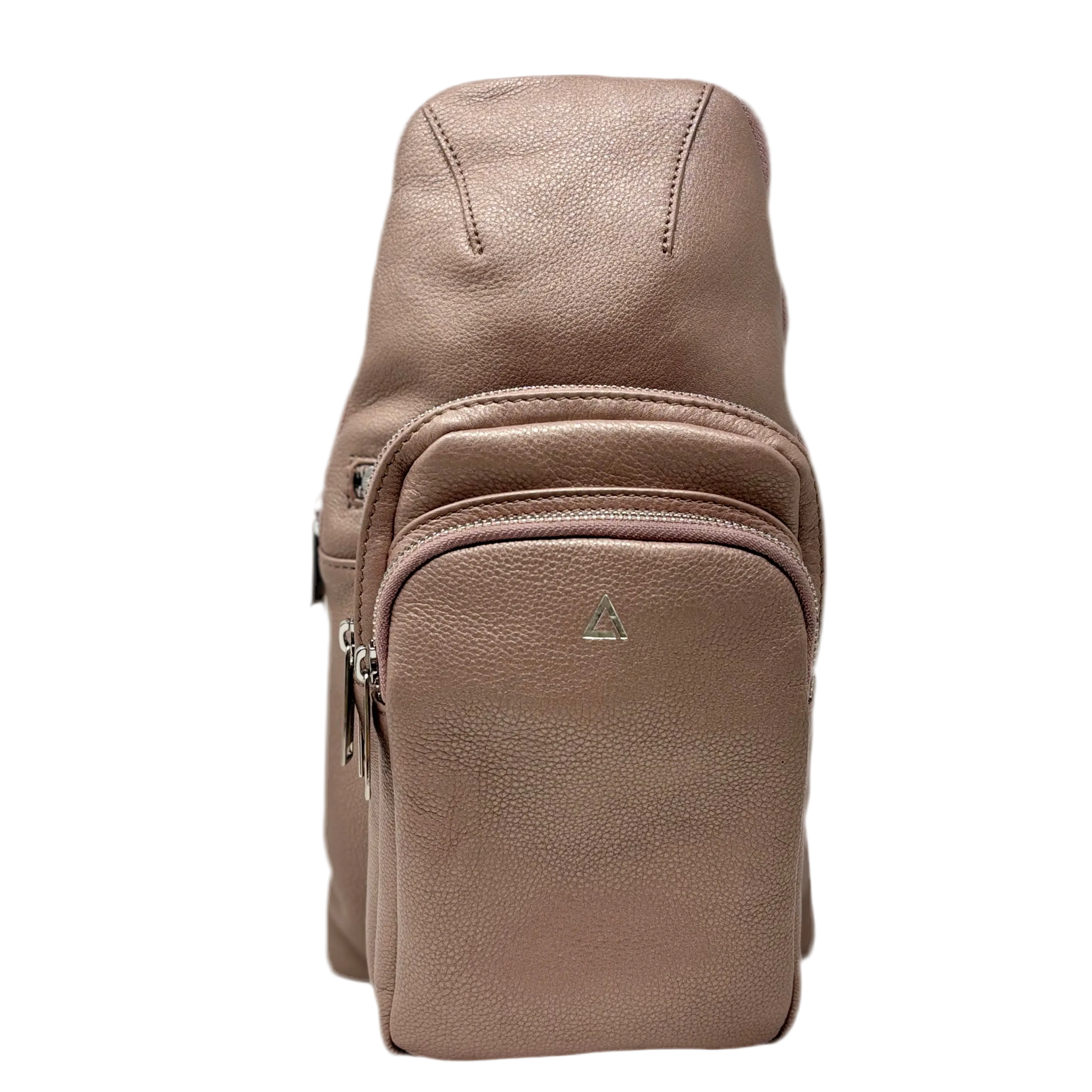 Sac bandoulière 3 en 1 Unisexe avec section pour carte RFID, Rose Platine Gabriel