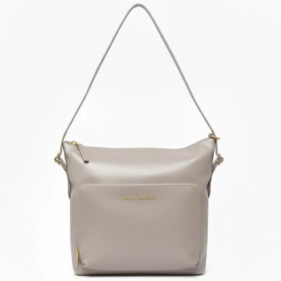 Sac à main en Cuir Transformable Perlé, Alexandra