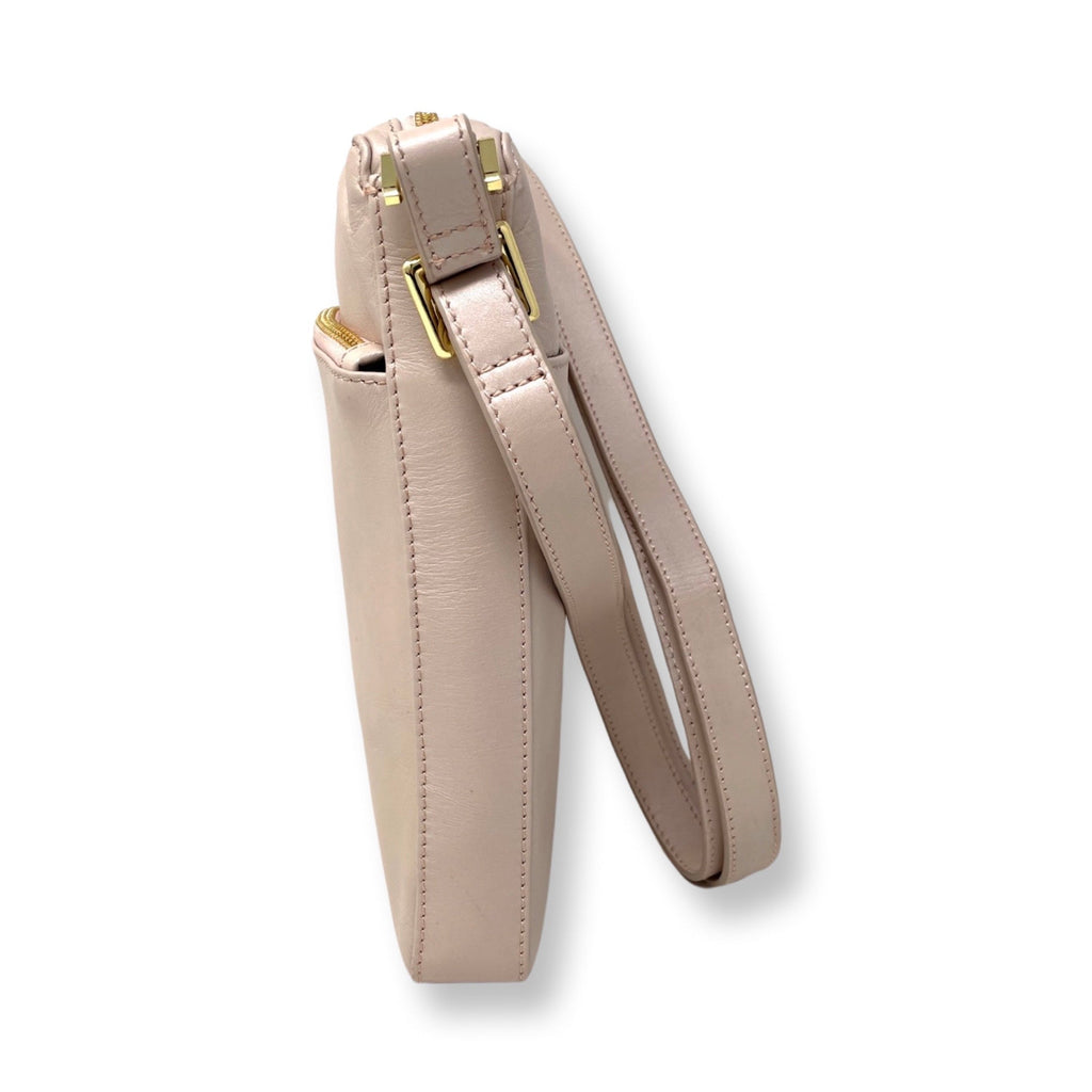 Sac à Bandoulière en cuir Rose blush | Gisèle