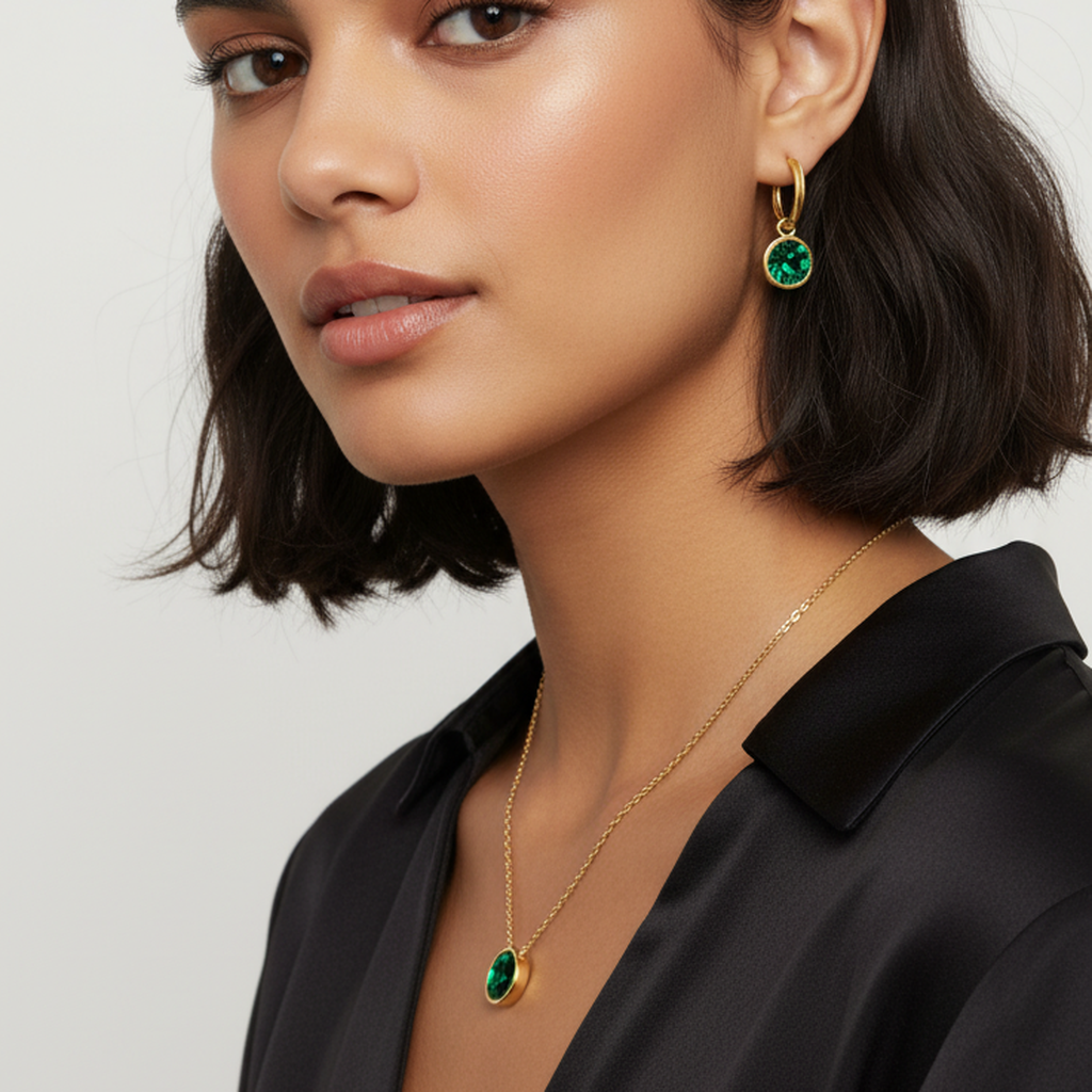Radiant Pearl and Diamond Set