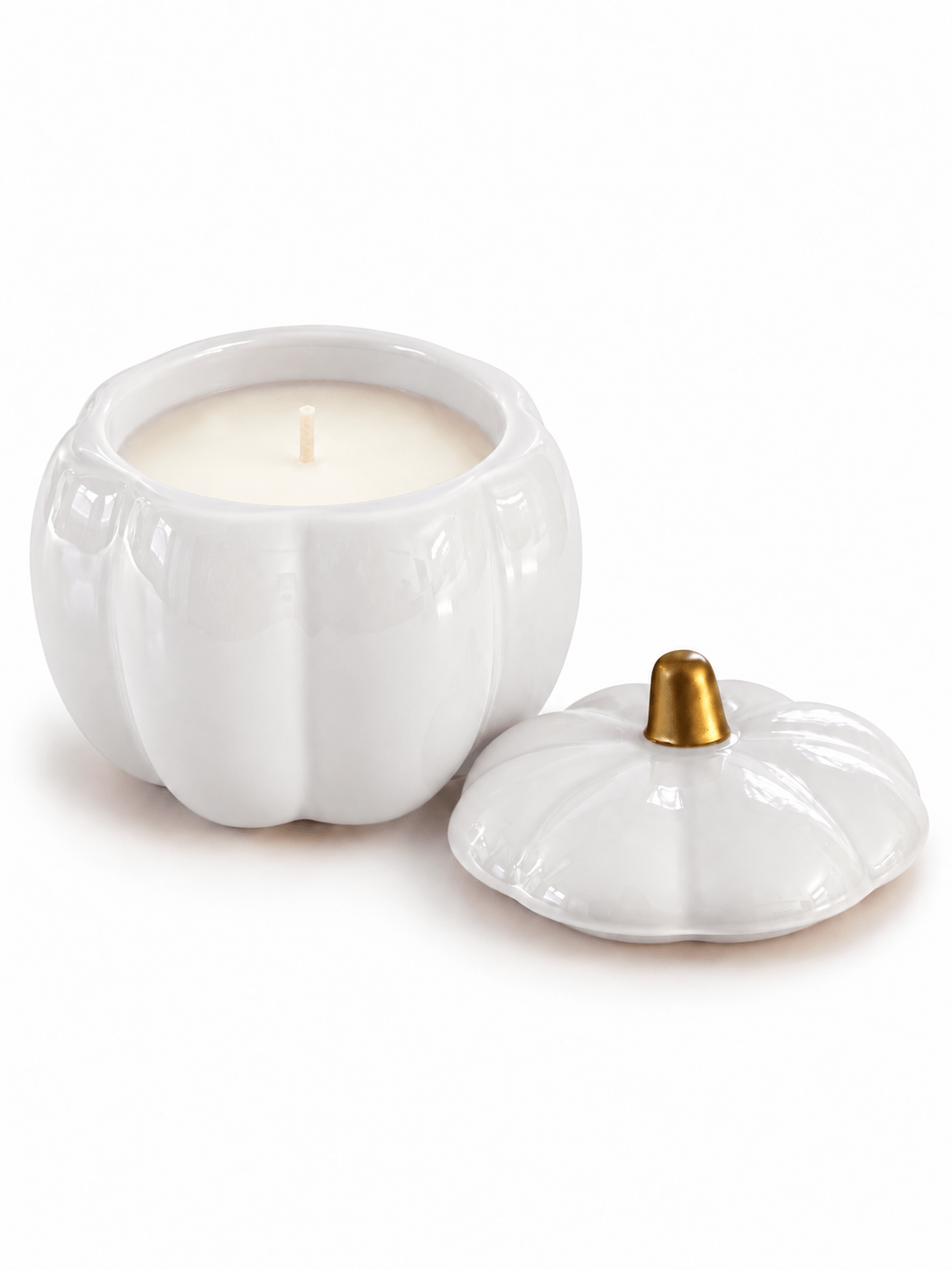 Ceramic White Pumpkin