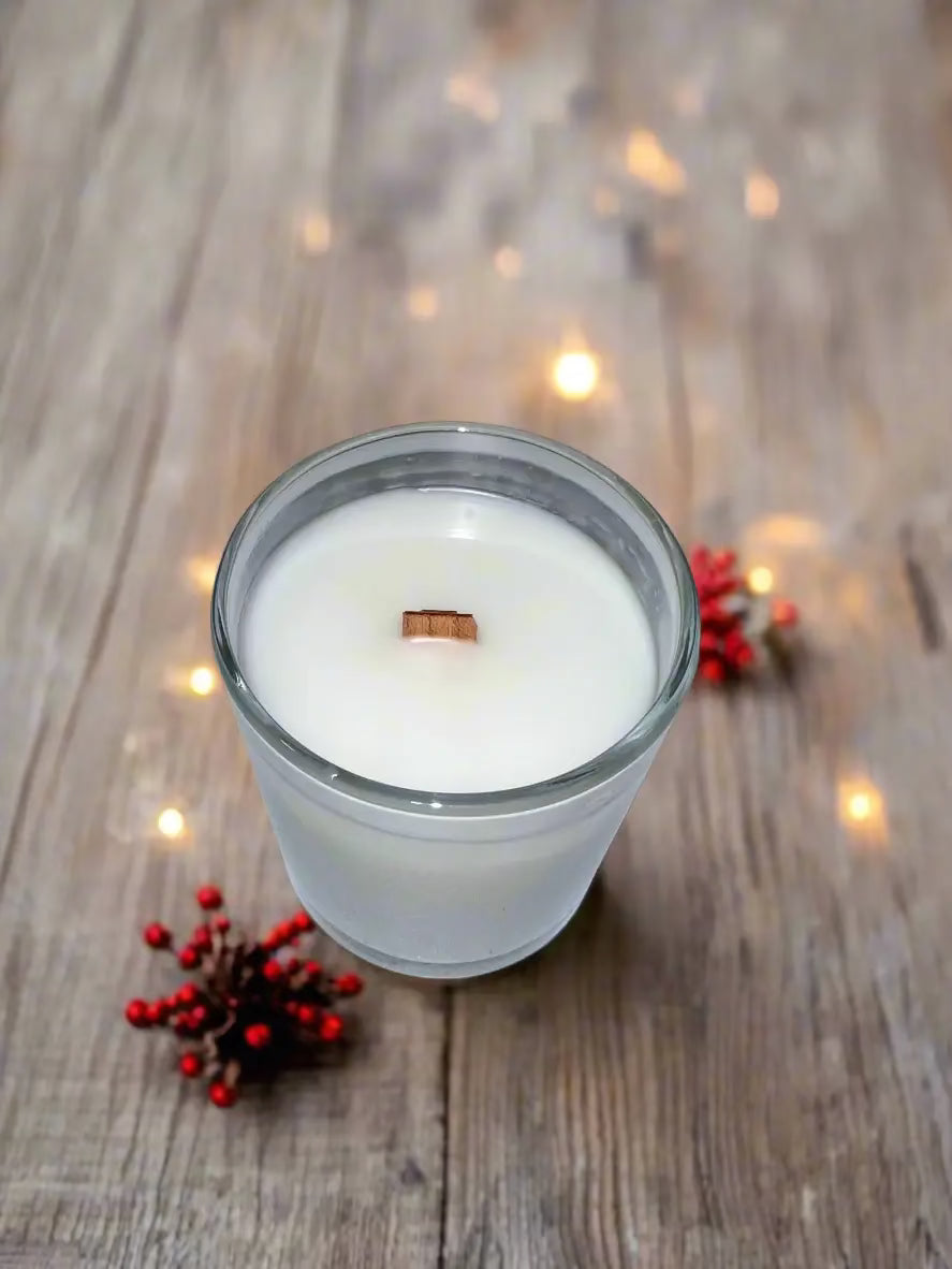 SACRED HEARTH | Warm spiced Christmas luxury coconut apricot wax candle